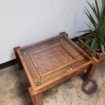 Contemporary Carved Pattern Coffee Table