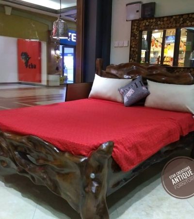 Rustic farmhouse bed