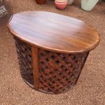 Indian Carved Round Coffee Table