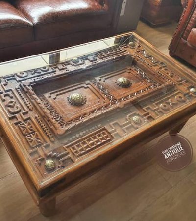 Zanzibar Carved Coffee Table