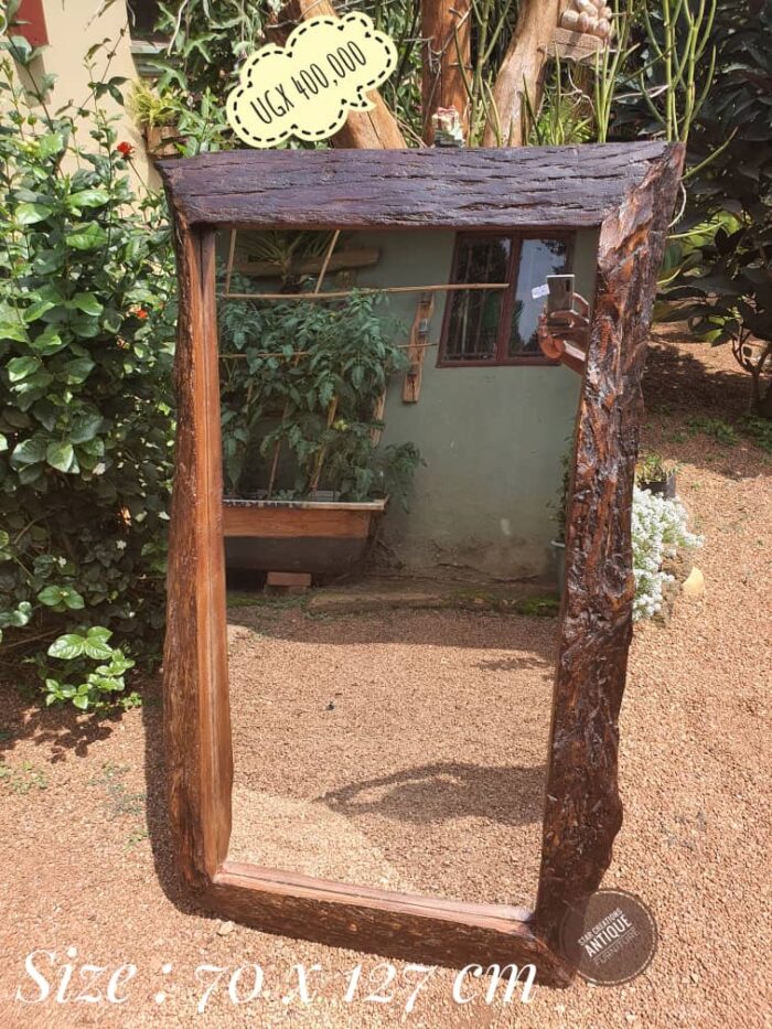 Reclaimed Wood Frame Mirror - Image 2