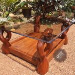 Twisted Timber Glass Coffee Table