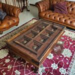 Brass Carved Coffee Table