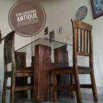 Sleeper Glass 4 Seat Dining Set