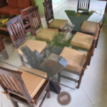 Sleeper Glass 6 Seat Dining Set