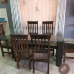 Sleeper Glass 6 Seat Dining Set