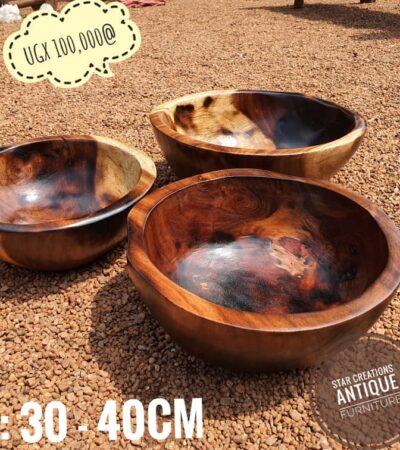Burnt Mugavu Carved Bowl