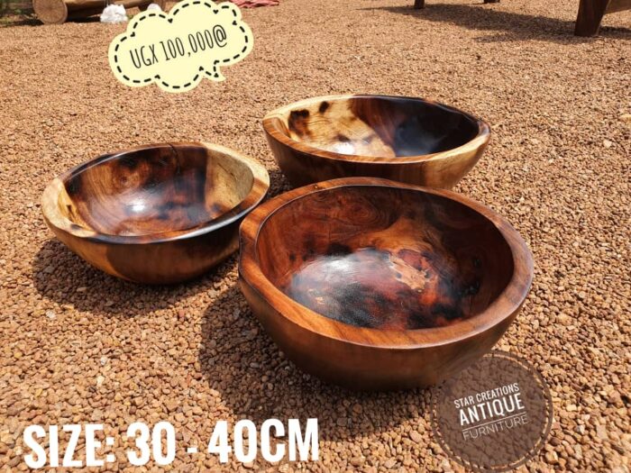 Burnt Mugavu Carved Bowl