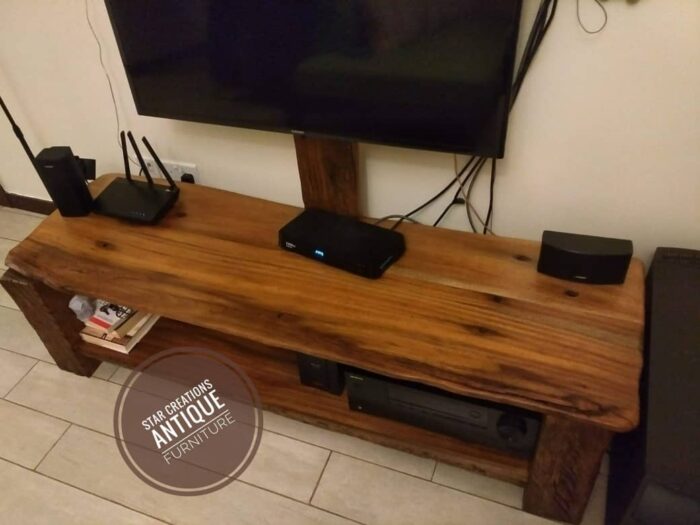 Teak sleeper TV stand - Image 2