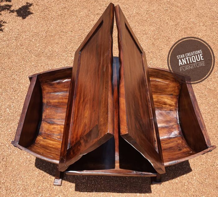 Coffee Table; Wine Barrel Table - Image 2