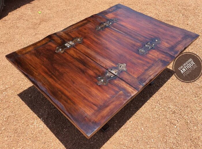 Coffee Table; Wine Barrel Table - Image 3