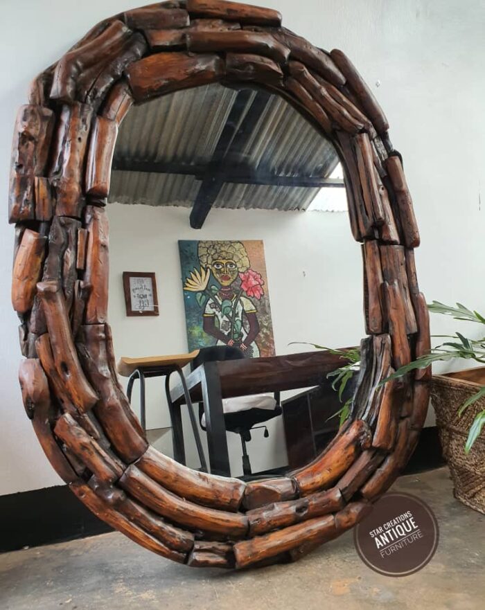 Oval Driftwood Mirror - Image 2