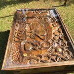 Elephant Carved Coffee Table