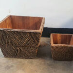 Palm Fronds Planters