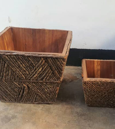 Palm Fronds Planters